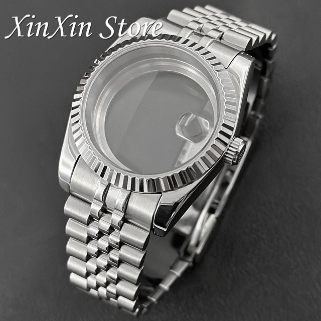XINGHAN Uhrengehäuse Edelstahl, Silber, 36mm/40mm, Saphirglas - Bild 1
