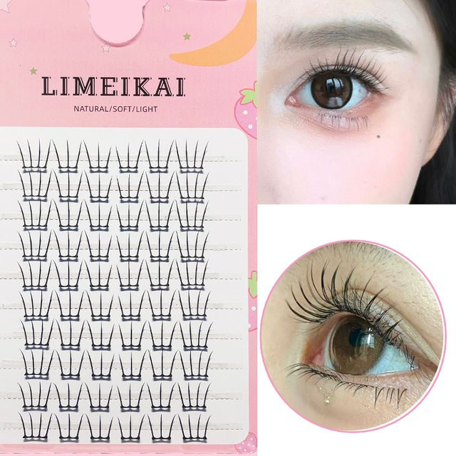 LIMEIKAI Aidou-MJ- Cluster-Wimpern, 60 Einzelwimpern, Damen - Bild 1