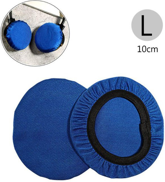 Apple Bloom Ohrmuschelschutz für On-Ear-Kopfhörer, dehnbar und waschbar, staubdichte Kopfhörerabdeckung in Blau - Bild 1