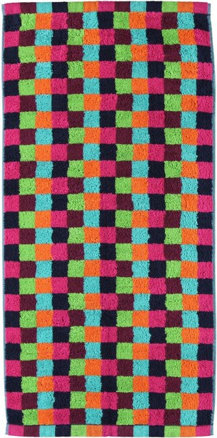 Cawo Duschtuch LIFESTYLE Karo in Multicolour aus Baumwolle, B/H: 70 x 140 cm - Bild 1