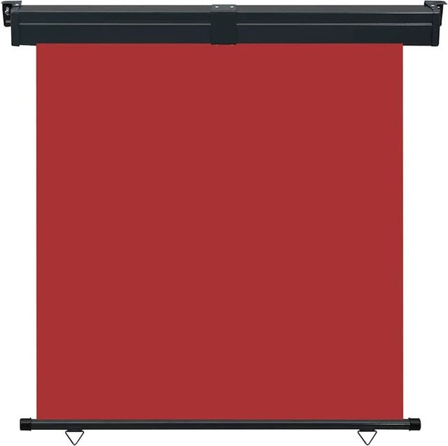 Furnicato Balkon-Seitenmarkise aus Polyester in Rot, B/H: 165 x 250 cm - Bild 1