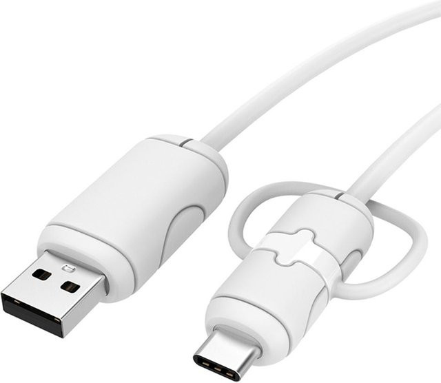 XYNN Silikon Kabelschutz für USB-C Ladekabel und Ladegeräte in Weiß - Bild 1