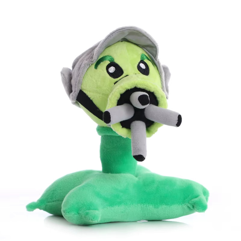 Plants vs. Zombies Peashooter Schnee Erbse Repeater Threepeater Gatling Erbse, Plüschtiere Anhänger, 20 cm - Bild 2