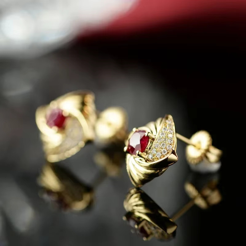 Huitan Ohrringe, Gold, Zirkonia, Damen - Bild 3