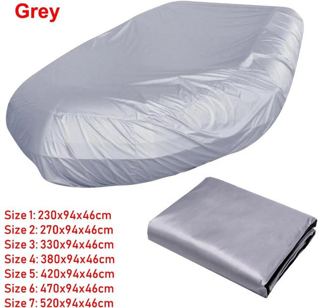 Wasserdichte UV-Schutz Schlauchboot-Abdeckung von Serene Homes in Grau, B/T/H: 270 x 94 x 46 cm - Bild 1