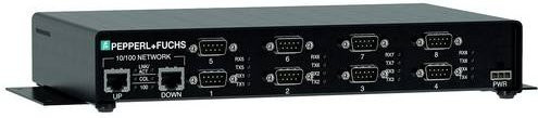 Pepperl+Fuchs ICDM-RX/TCP-8DB9/2RJ45-PM Gateway 24 V/DC Schwarz mit Ethernet/LAN - Bild 1