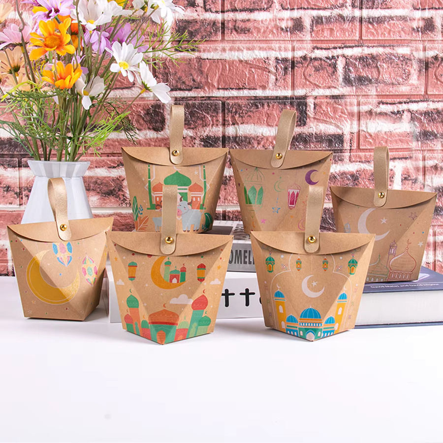 WEIGAO Ramadan Kareem Geschenkboxen aus Kraftpapier für Eid Mubarak Süßigkeiten und Partybeigaben - Bild 2