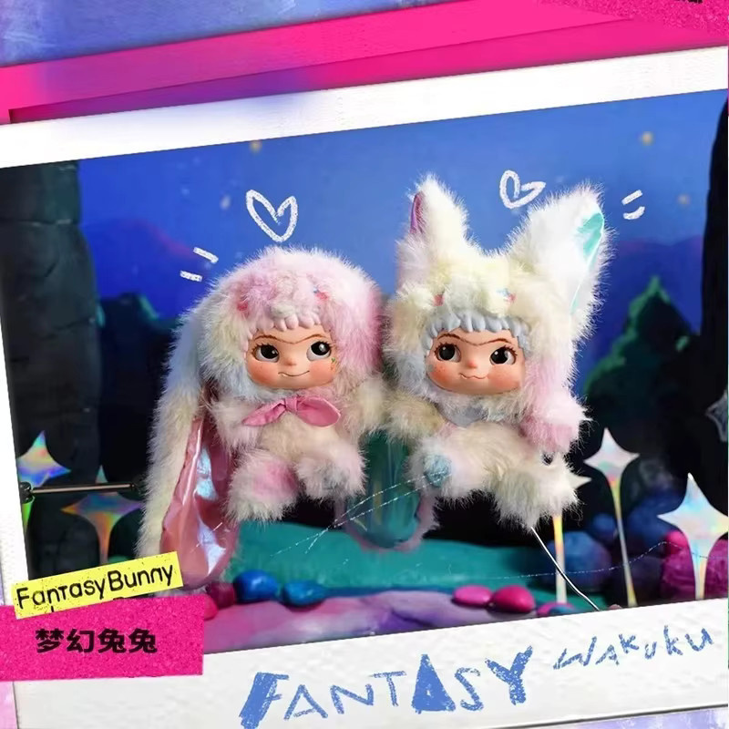 WAKUKU Trick-or-Treating-Tagebuch-Serie, Blindbox-Füchse und -Hasen, Vinyl-Plüschpuppen - Bild 3