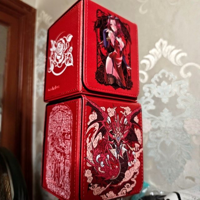 Yu-Gi-Oh! Ägyptischer Gott Himmelsdrache Verfolger Geflügelter Drache Deck Box, Aufbewahrungsbox, PU-Leder - Bild 1