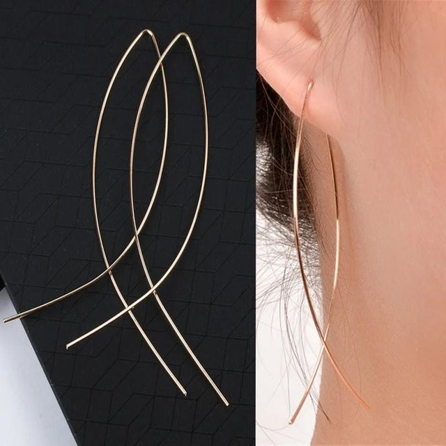YULIN Ohrstecker Engelsflügel, Zinklegierung, Gold, Damen, Vintage - Bild 1