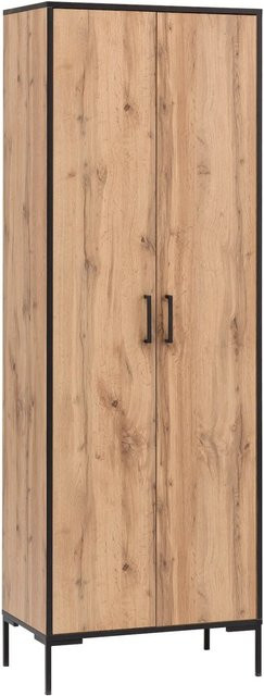 Möbelpartner Aktenschrank Panda in Eiche mit 2 Flügeltüren und Soft-Close-Funktion, H x B x T: 195 x 65 x 40 cm - Bild 1