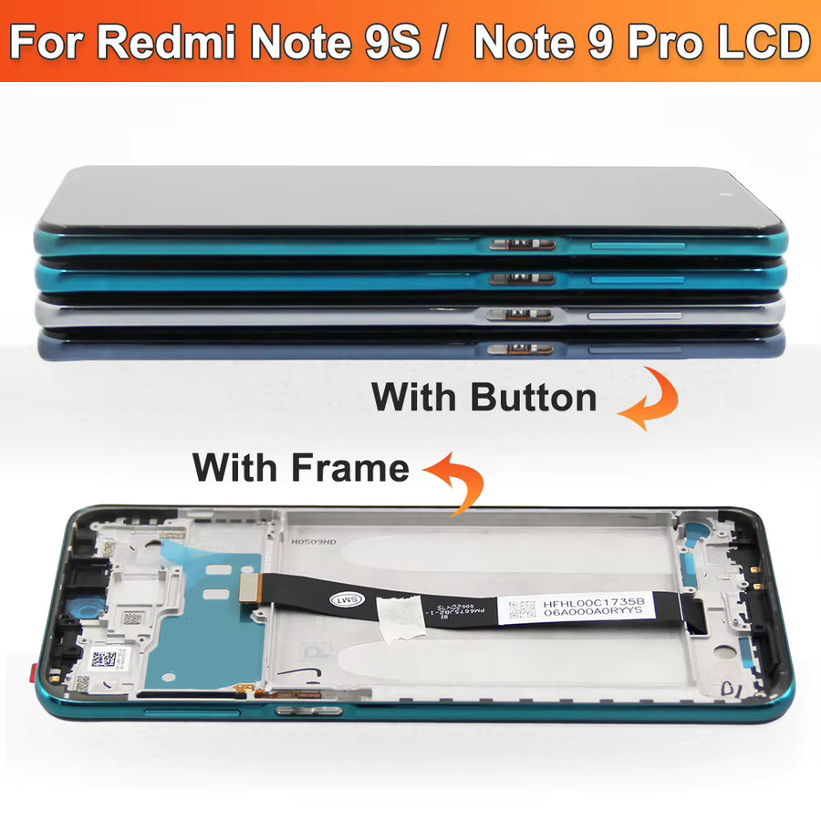 Xiaomi Redmi Note 9 Pro LCD Display Touchscreen Digitalisierer Ersatz für Redmi Note 9s M2003J6B2G in Schwarz - Bild 2