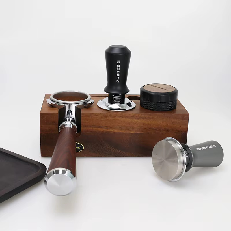 ALIKISSCAFE Kaffee Tamper mit Konstantdruck und kalibrierter Doppelfeder aus Edelstahl, Farbe: Schwarz, Durchmesser: 51mm / 53mm / 58mm - Bild 5