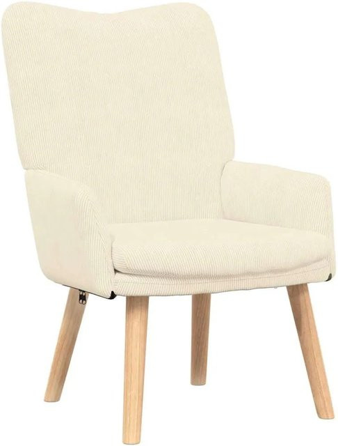 vidaXL Relaxsessel in Beige im Mid-Century-Stil mit Armlehnen, B/T/H: 63 x 67 x 94 cm - Bild 1