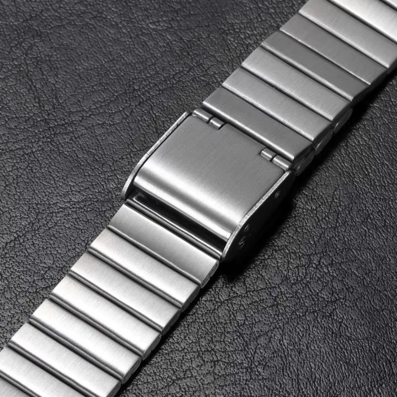 qinband Uhrenarmband Edelstahl, Silber, 18mm 20mm, Unisex - Bild 3