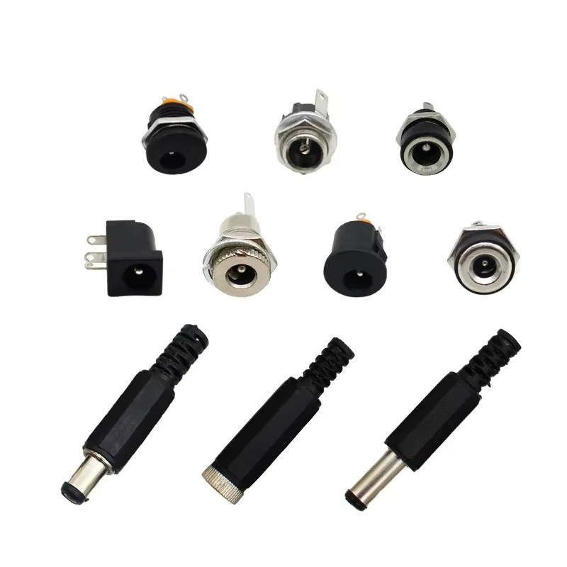 ELECAPITAL DC-Stecker Set mit 5 Paar männlichen und weiblichen Buchsen für Panel-Installation, Schwarz, 5,5 x 2,1 mm und 3,5 x 1,3 mm - Bild 4