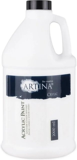 Artina Acrylfarbe Titanweiß 2000 ml - Bild 1