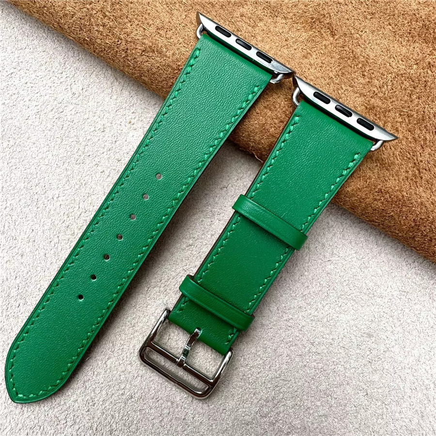 Uhrenarmband Leder, Unisex, für Apple Watch 38mm 40mm 41mm 42mm 44mm 45mm 49mm - Bild 3