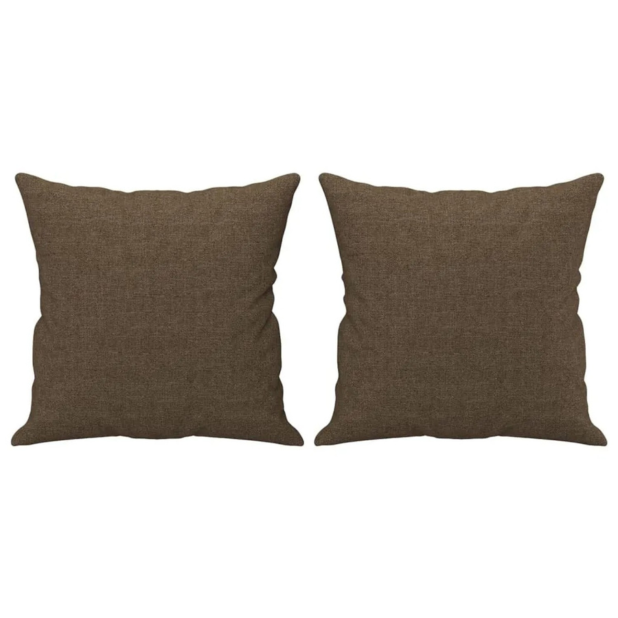 vidaXL Zierkissen Set aus Stoff in Braun, 2 Stück, B/T/H: 40 x 40 x 40 cm - Bild 2