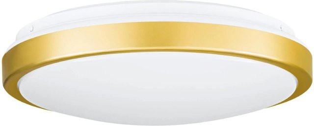 Eglo LED-Deckenleuchte Lezuza in Weiß-Messing mit modernem Design, Durchmesser: 32,5 cm - Bild 1