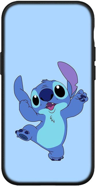 MINISO Handyhülle im Lilo Anime Stitch Design für iPhone, Samsung Galaxy, Xiaomi Redmi und OPPO in Blau oder Pink - Bild 1