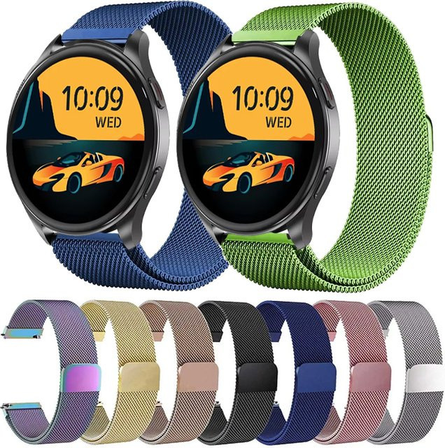 Blackview Uhrenarmband Edelstahl, Milanaise, Schwarz - Bild 1