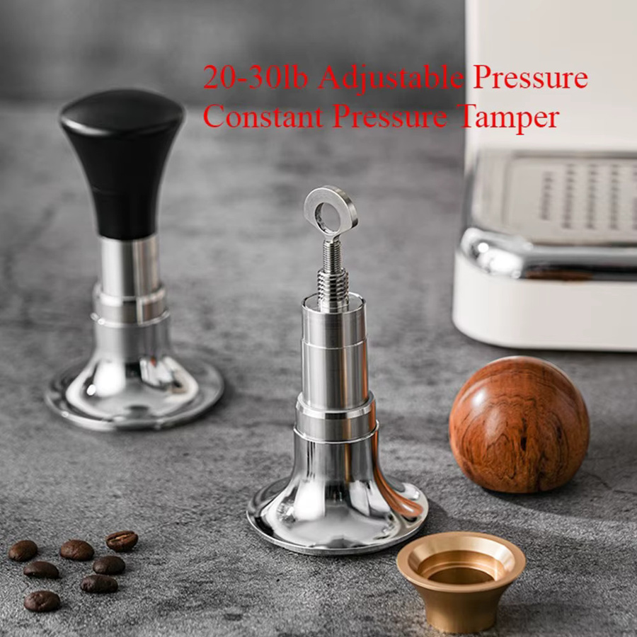 YUAN-ECT Kaffee Tamper mit Konstantdruck und kalibrierter Doppelfeder für Espressomaschinen, Durchmesser: 58,5 mm - Bild 2