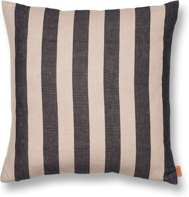 Ferm Living Grand Kissen gestreift in Beige und Multicolour aus Leinen und Baumwolle - Bild 1