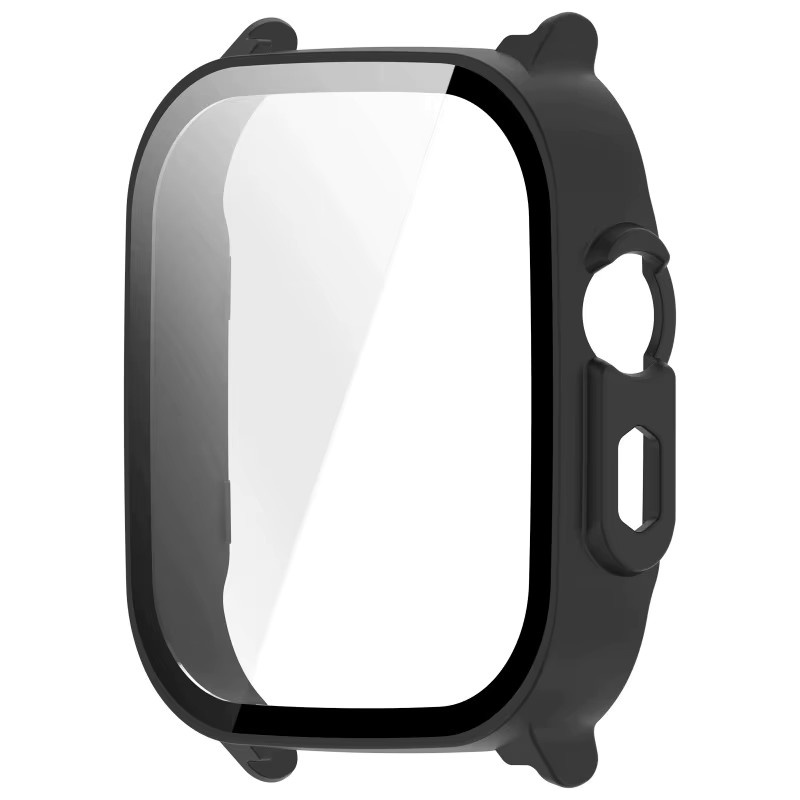 Schutzhülle für Realme Watch 5 aus hartem PC und gehärtetem Glas in Transparent oder Schwarz mit integriertem Displayschutz - Bild 3