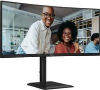 AOC CU34E4CV 34 Zoll gebogener UWQHD-Monitor mit VA-Panel, 120Hz, HDR10, USB-C und Ethernet in Schwarz - Bild 2