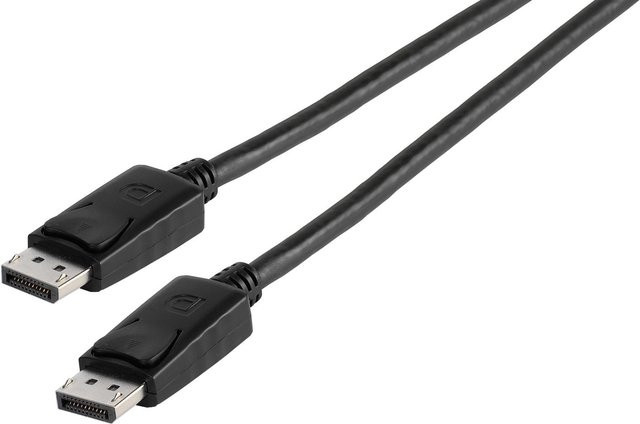 Vivanco DisplayPort Kabel in Schwarz, Länge: 1,0 m - Bild 1