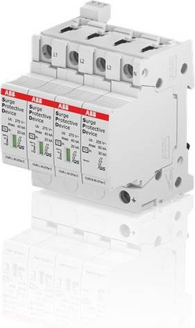 ABB OVR T2 3N 40-275s P TS QS Überspannungsschutz-Ableiter 80 kA in Weiß - Bild 1
