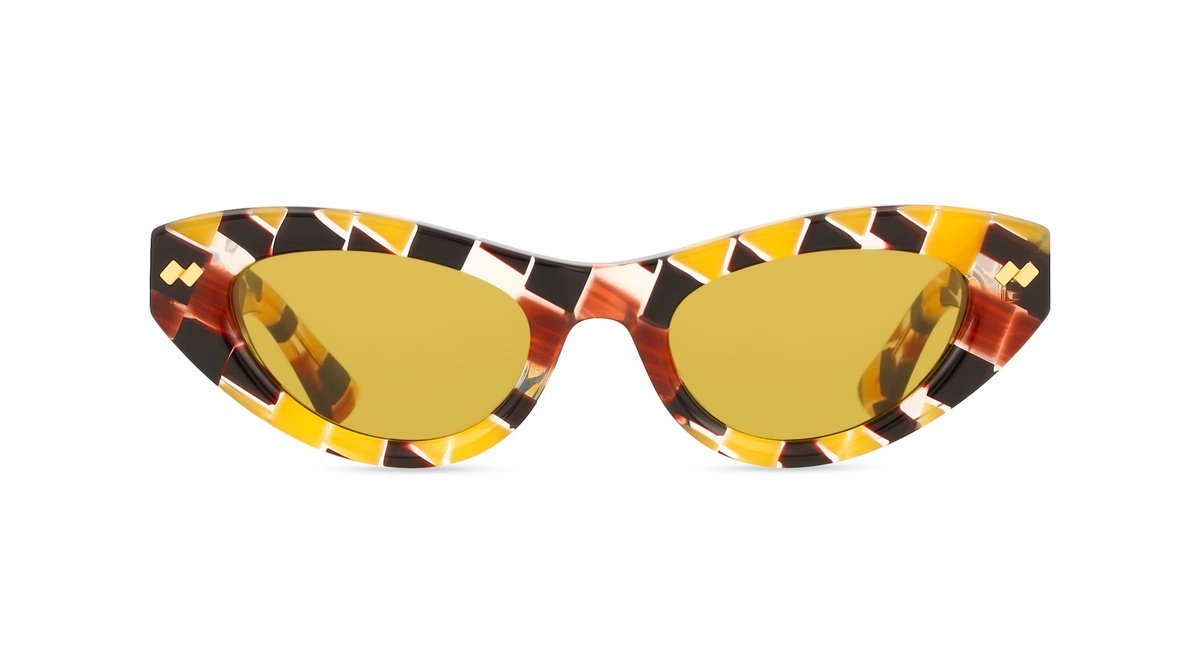 Bottega Veneta BV1350S Sonnenbrille Cat Eye, Vollrand, Acetat, mehrfarbig - Bild 1
