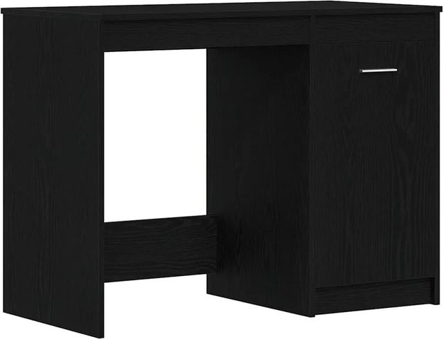 vidaXL Schreibtisch in Schwarz und Eichen-Optik, B/T/H: 100 x 50 x 76 cm - Bild 1