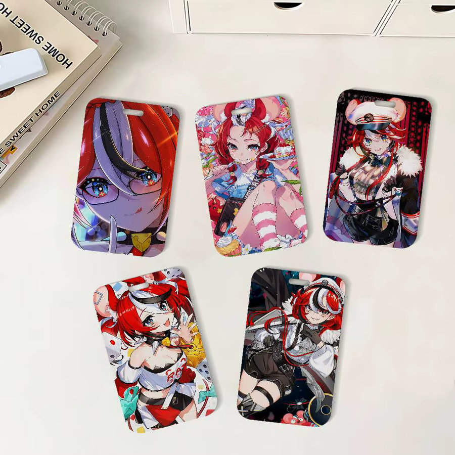 Bilibili Cartoon H-Hakos B-Baelz Ausweishalter mit Umhängeband für Büro und Schule in Multicolour - Bild 2