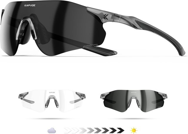 Kapvoe Sportsonnenbrille, photochrom, Unisex - Bild 1