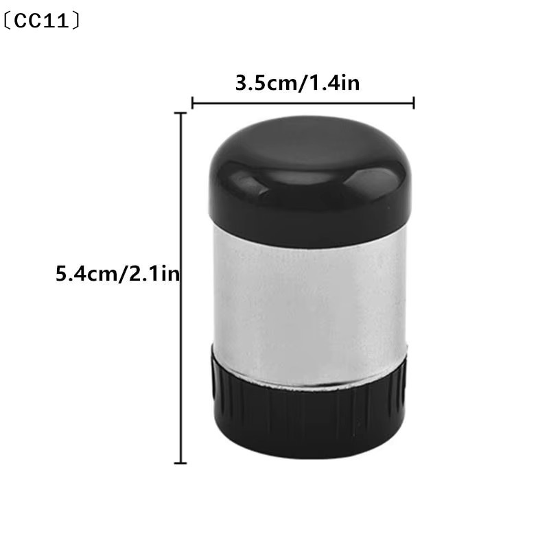 KuZHEN Salzstreuer aus Edelstahl und Glas mit 5 Löchern und Staubschutz, Weiß - Bild 3