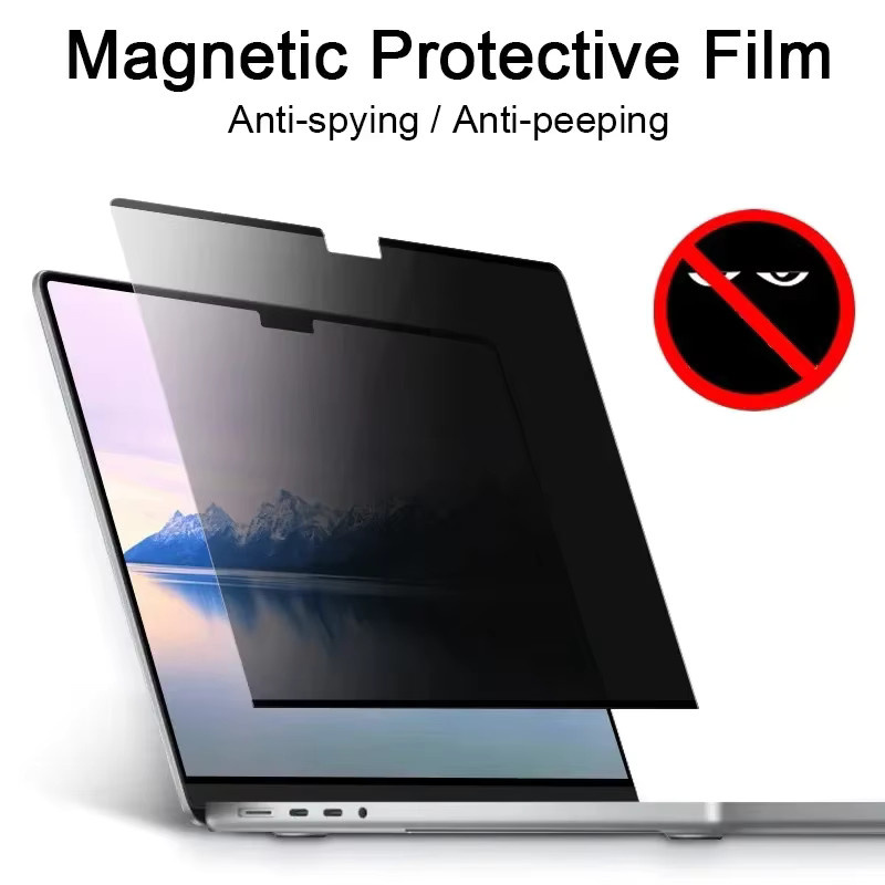 Magnetischer Anti-Spionage Sichtschutzfilter für Apple MacBook Air 13.6 Zoll und MacBook Pro 14/16 Zoll in Schwarz - Bild 2