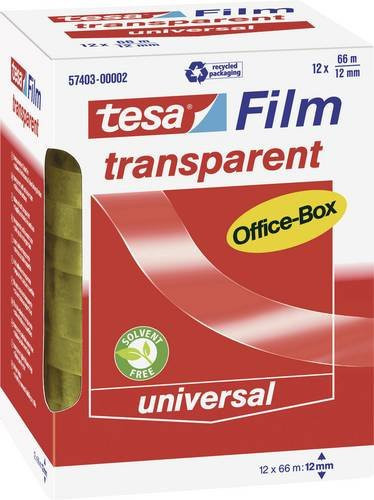 tesafilm Klebefilm tesa transparent, Breite: 12 mm, Länge: 66 m - Bild 1