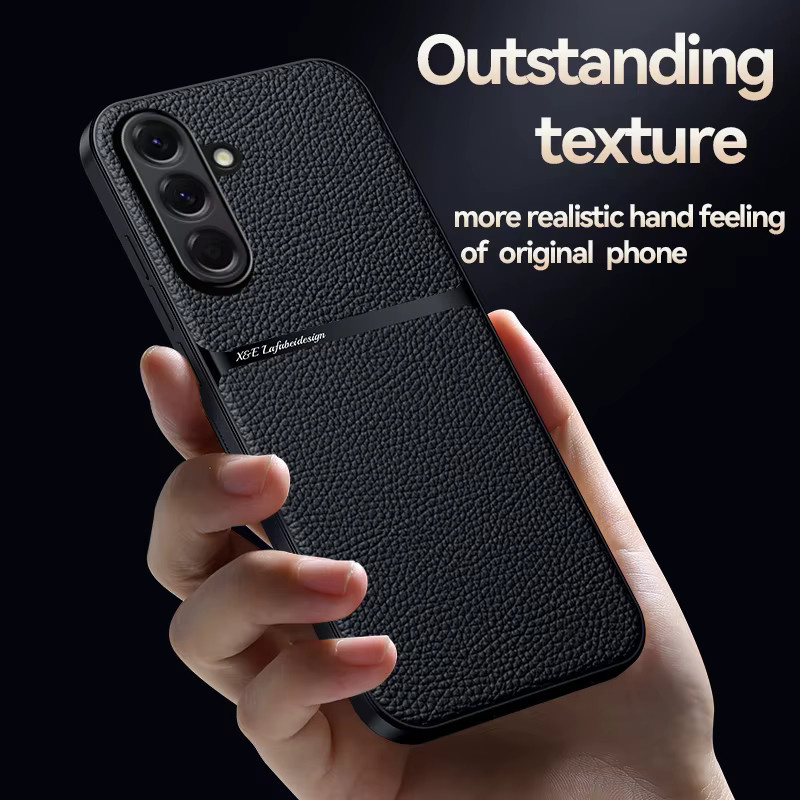 Magnetische Ledertasche für Samsung Galaxy A15 A16 A17 A25 A34 A36 A52 A53 A54 A55 A56 in Schwarz oder Grün - Bild 3