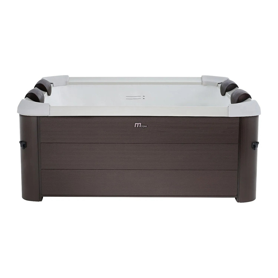 Vente-unique Halbfester Whirlpool Makemo Braun Breite: 160 cm - Bild 2