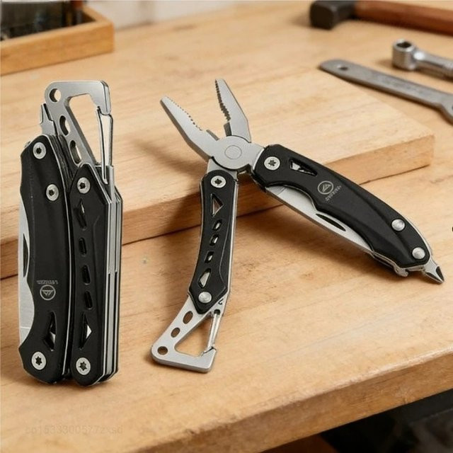MIJIA Multifunktionszange aus Edelstahl in Schwarz, faltbares Kombinationswerkzeug und taktisches Taschenmesser für Outdoor-Ausrüstung - Bild 1