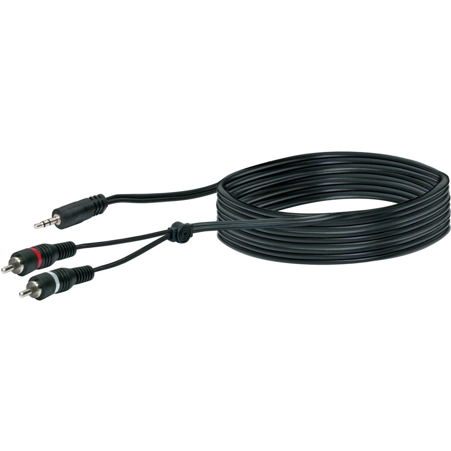 Schwaiger Audio-Adapterkabel Schwarz mit 3,5 mm Jack, 3 m - Bild 2