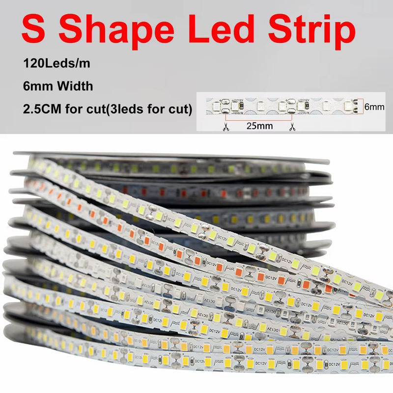 DENGKOO Neon Flex LED-Streifen Weiß, Biegbares DIY Neon-Lichtband aus Silikon, 12V DC, 120 LED/m, 6mm Breite - Bild 3