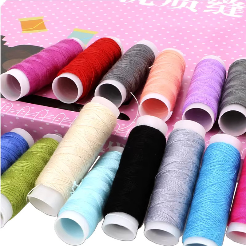39 Stück Nähgarn Set aus Polyester in gemischten Farben mit je 200 Yard pro Spule für Handstickerei und Heim-Nähprojekte - Bild 4