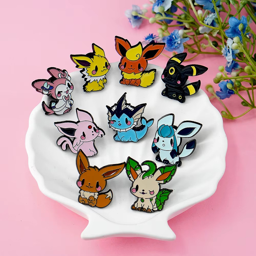Potdemiel Eeveelutions-Emaille-Pins-Set, 9-teilig - Bild 3