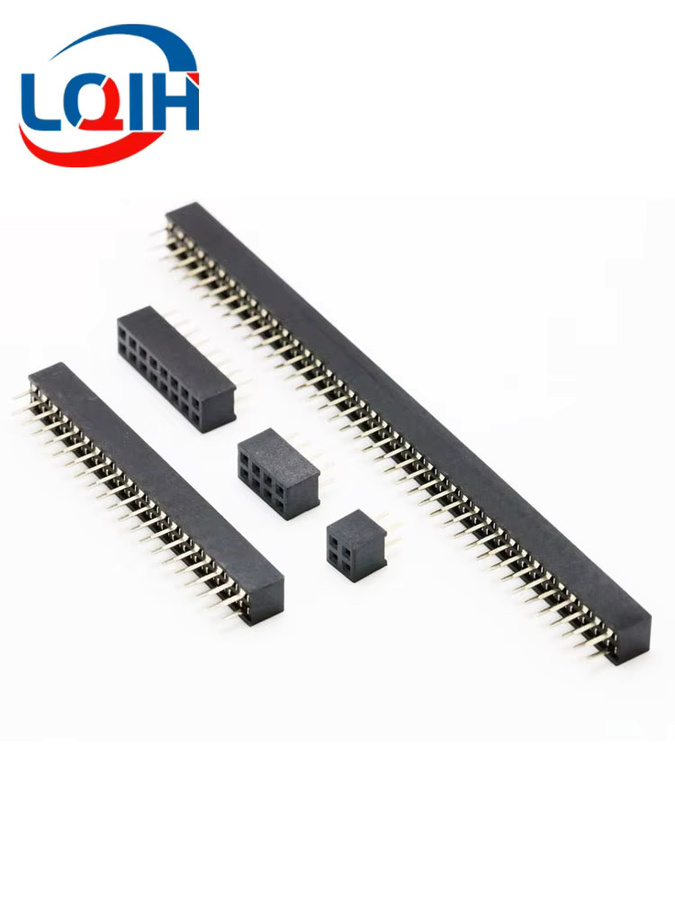 LQIH Zweireihige Pin-Buchsenleiste in Schwarz mit 2,0 mm und 2,54 mm Pitch - Bild 3