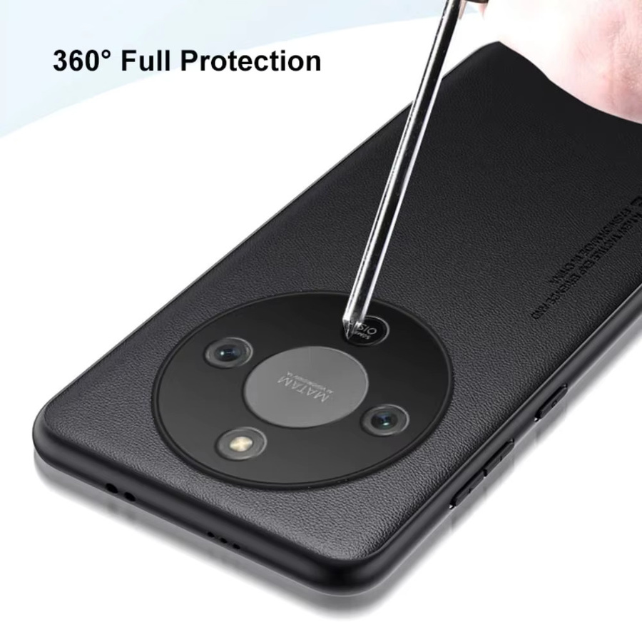 Luxus PU-Leder Schutzhülle mit Silikonkanten für Honor Magic 8 7 6 Pro Lite X9D/70 in Grün - Bild 3