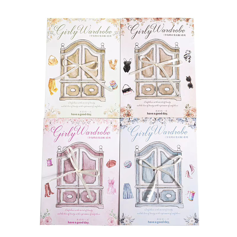 20 Blatt Kleiderschrank-Outfit-Aufkleber für Mädchen in Multicolour mit Kleidern, Oberteilen und Accessoires als Collagen-Zubehör für Tagebücher - Bild 2