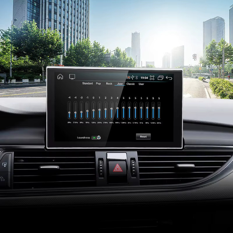 STWEI Android 14 Multimedia-Autoradio mit Qualcomm Snapdragon 665, Wireless CarPlay und GPS für Audi A6 A7 C7 (2012-2018), Schwarz - Bild 5